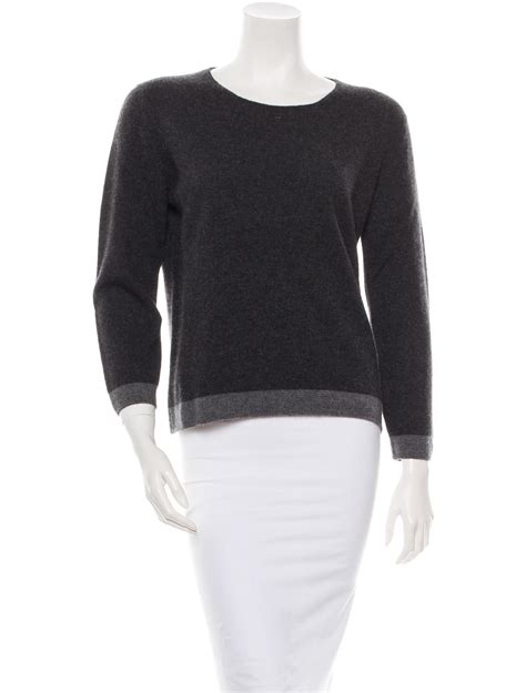 womens chanel sweatshirt|chanel cashmere sweaters.